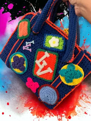 Designer Inspired Crochet Handbag