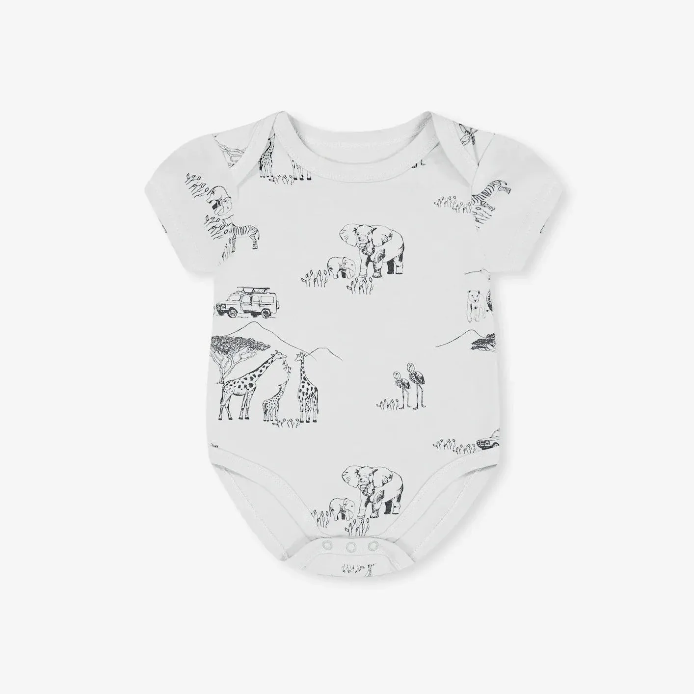 Deux Par Deux Onesie & Shortall Set