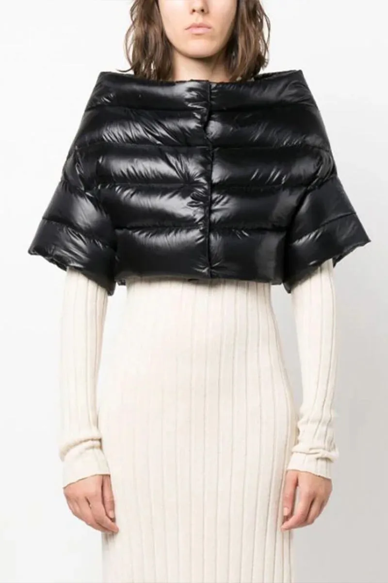 DG0430 Off Shoulder Puffer Coat