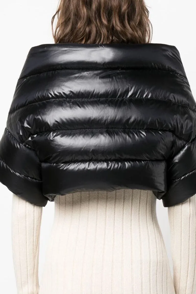 DG0430 Off Shoulder Puffer Coat