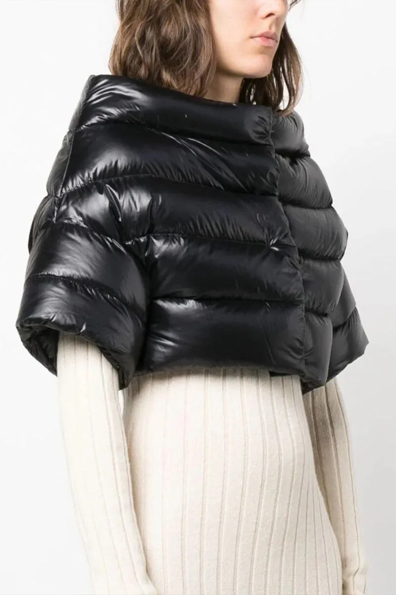 DG0430 Off Shoulder Puffer Coat