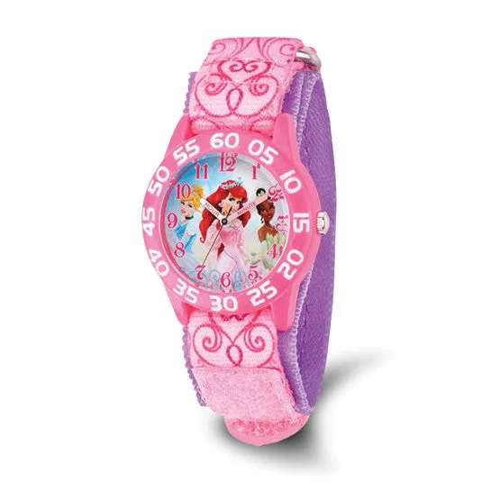 Disney Kids Princess Acrylic Pink Strap Watch