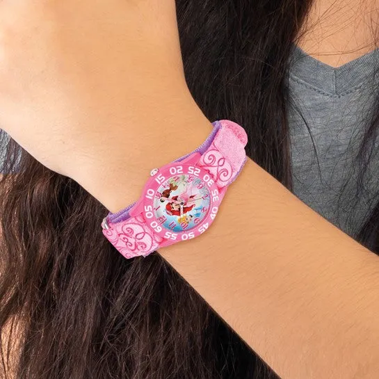 Disney Kids Princess Acrylic Pink Strap Watch