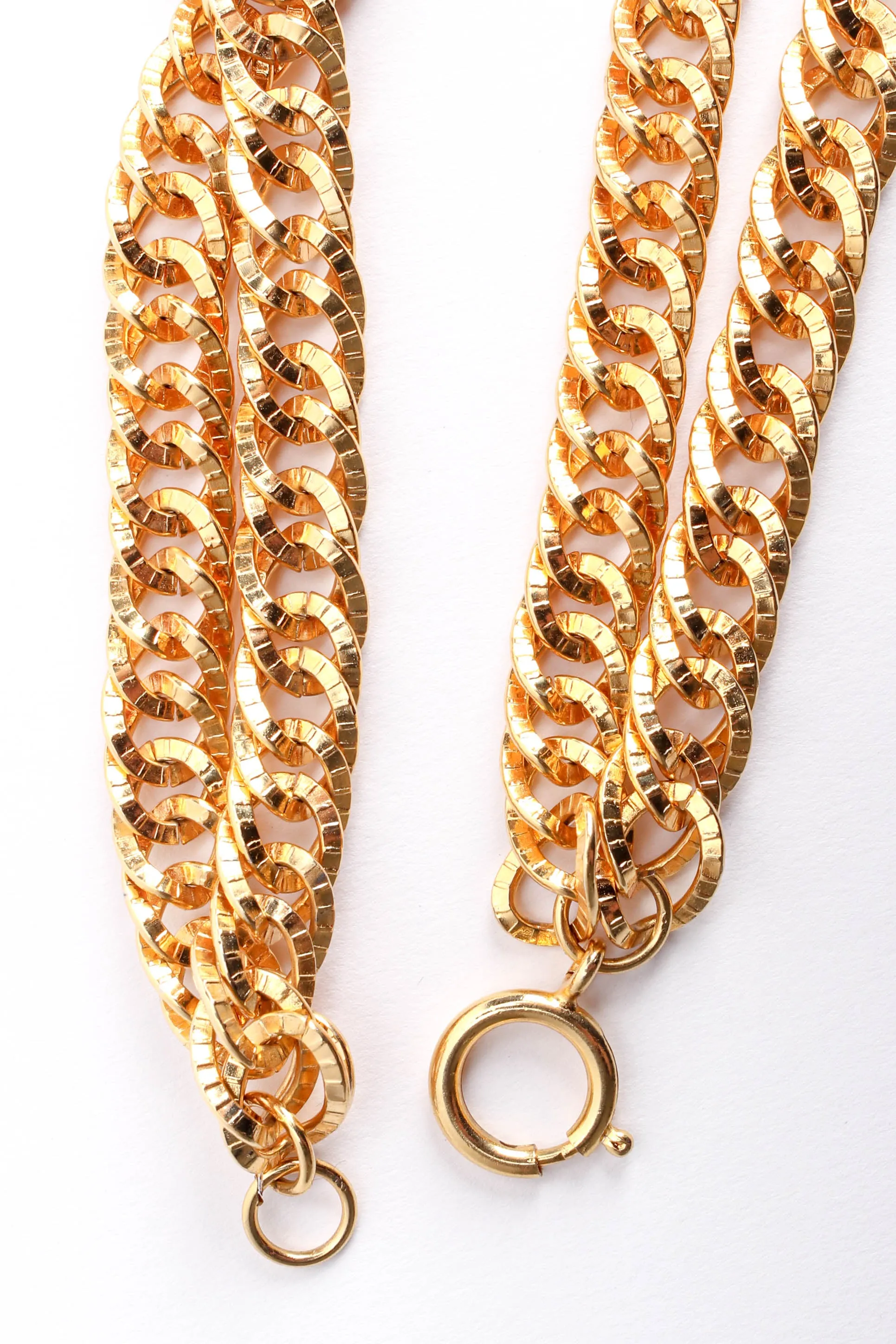 Double Tiered Crystal Coin Necklace