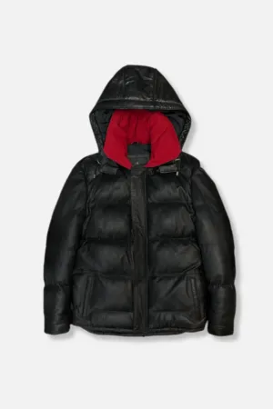 Dyson Down Puffer Leather Jacket