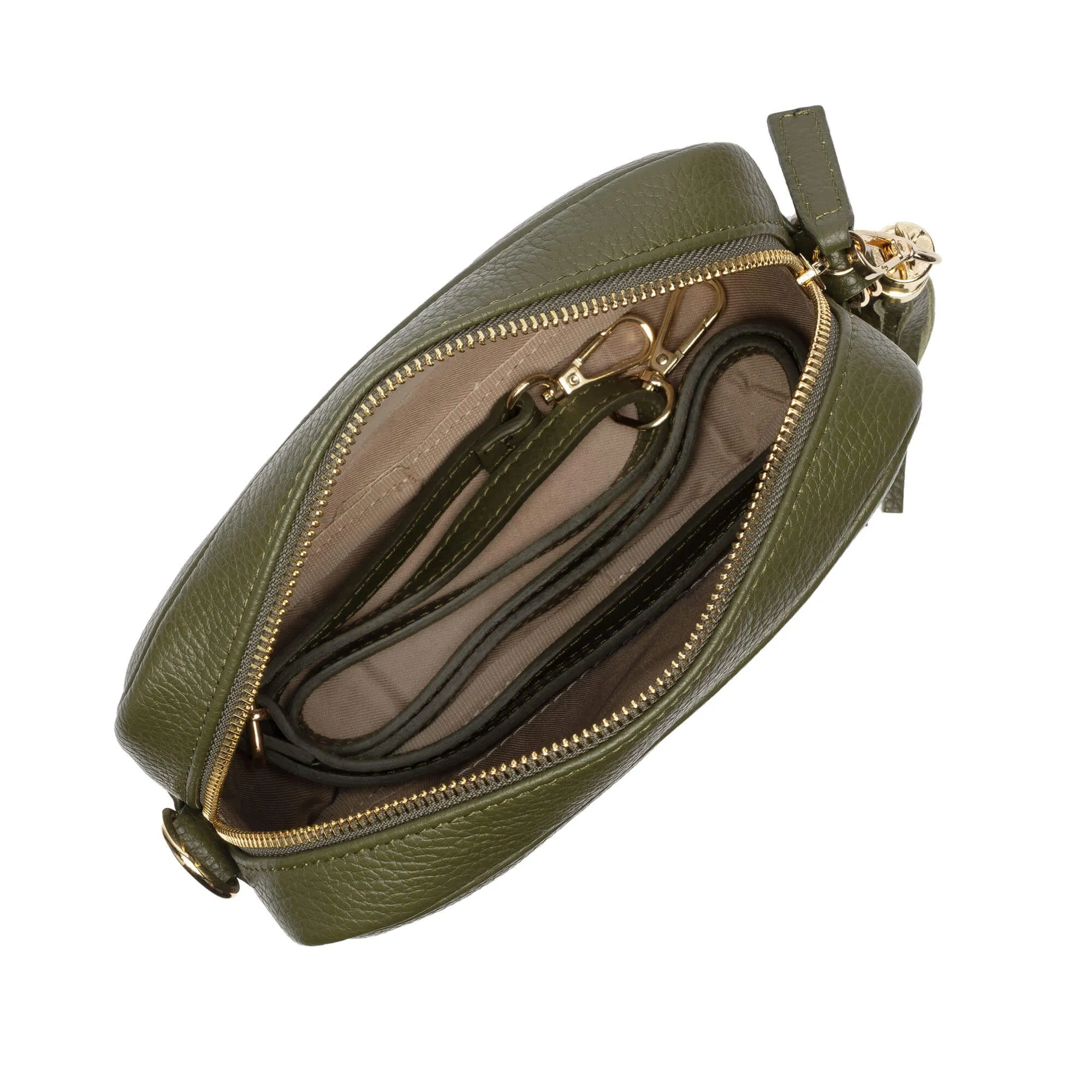 Elie Beaumont Olive Green Leather Bag