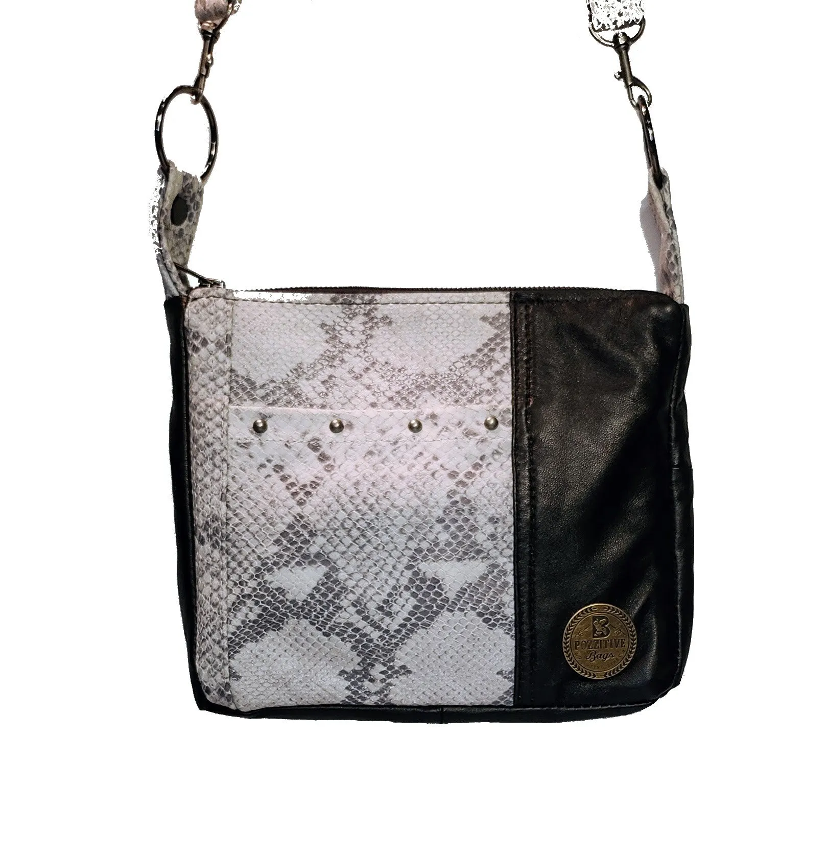 Emaline Black Snake Bag