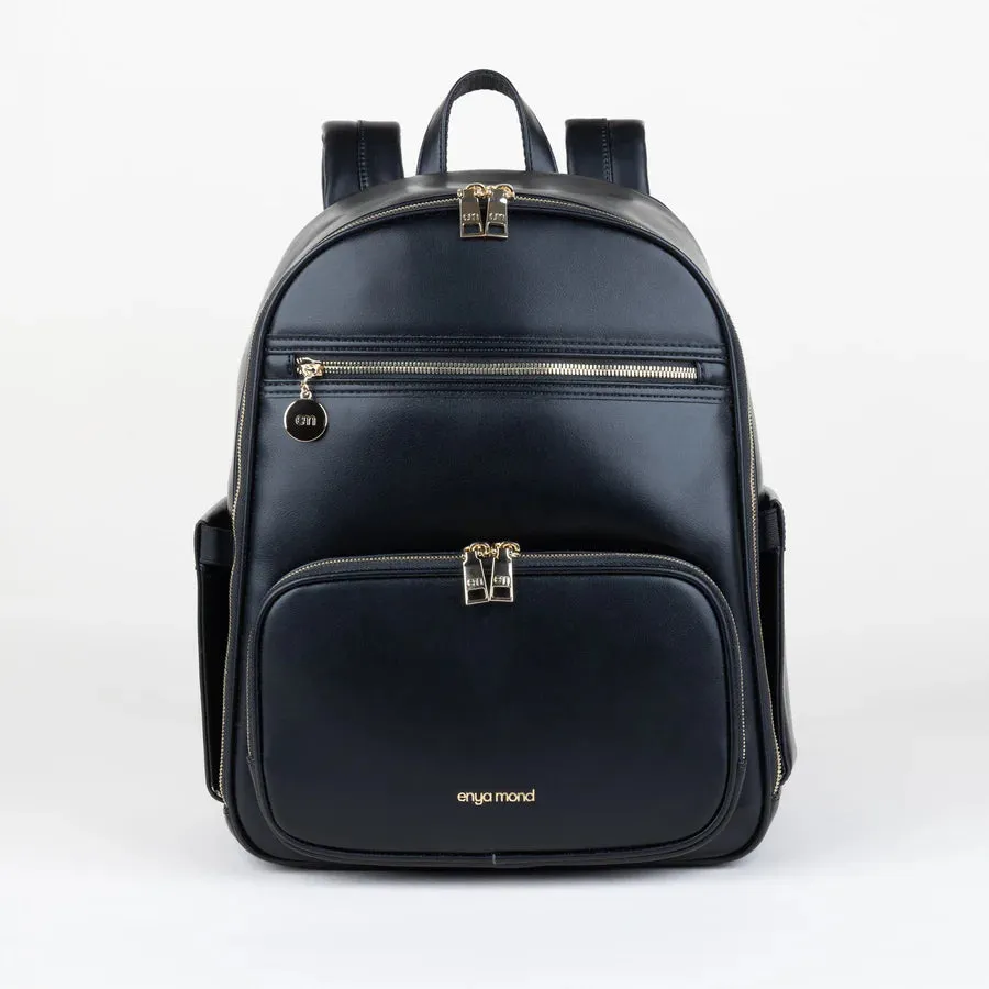 Enya Mond Elara Diaper Bag Backpack - Onyx