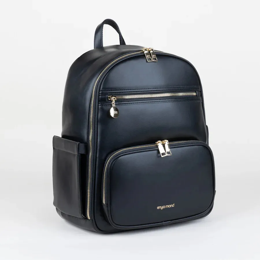Enya Mond Elara Diaper Bag Backpack - Onyx