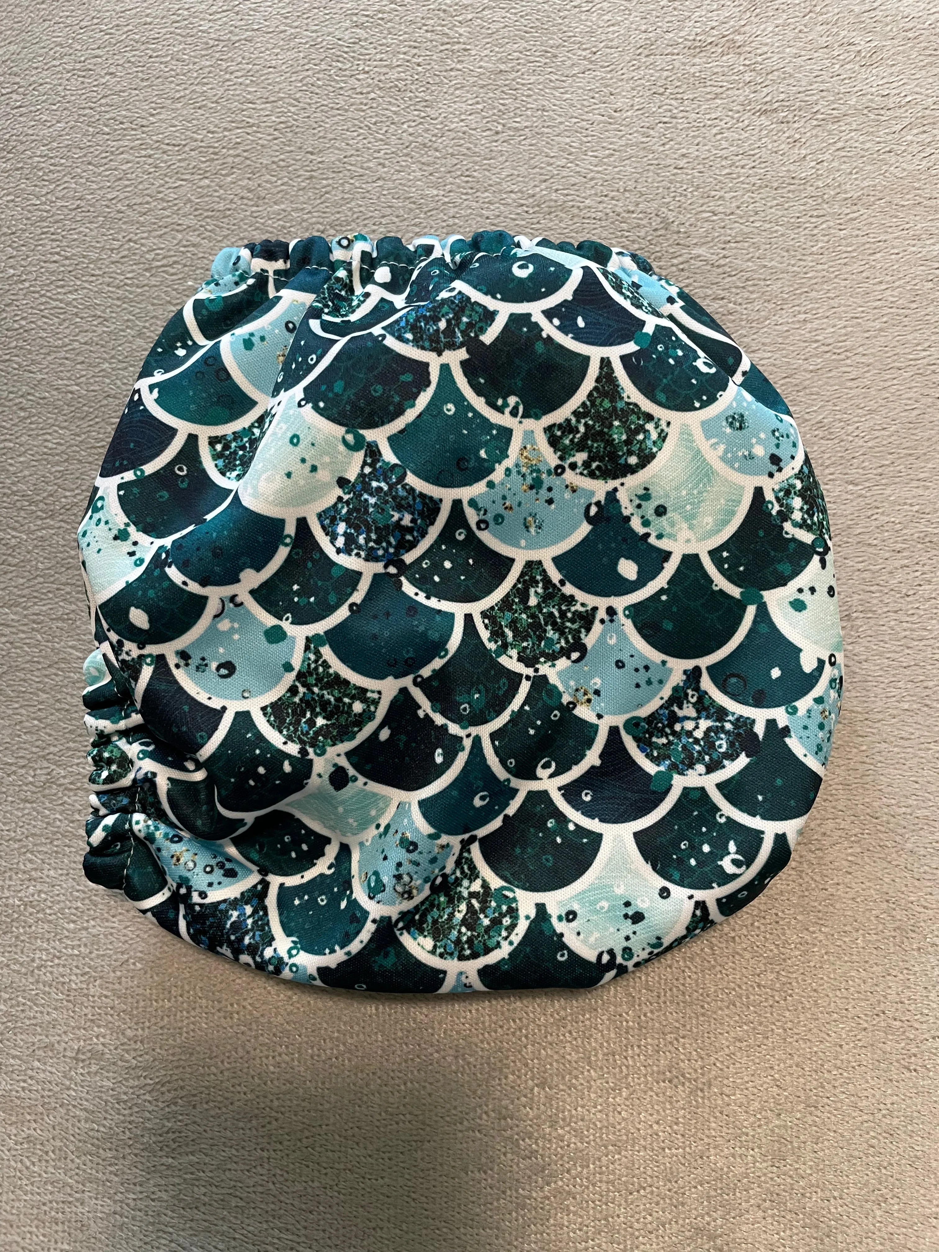 F167-Fish Scales-Mama Koala Pocket Diaper 1.0