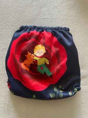 F177-The Little Prince and fox in the rose garden-Mama Koala Pocket Diaper 1.0