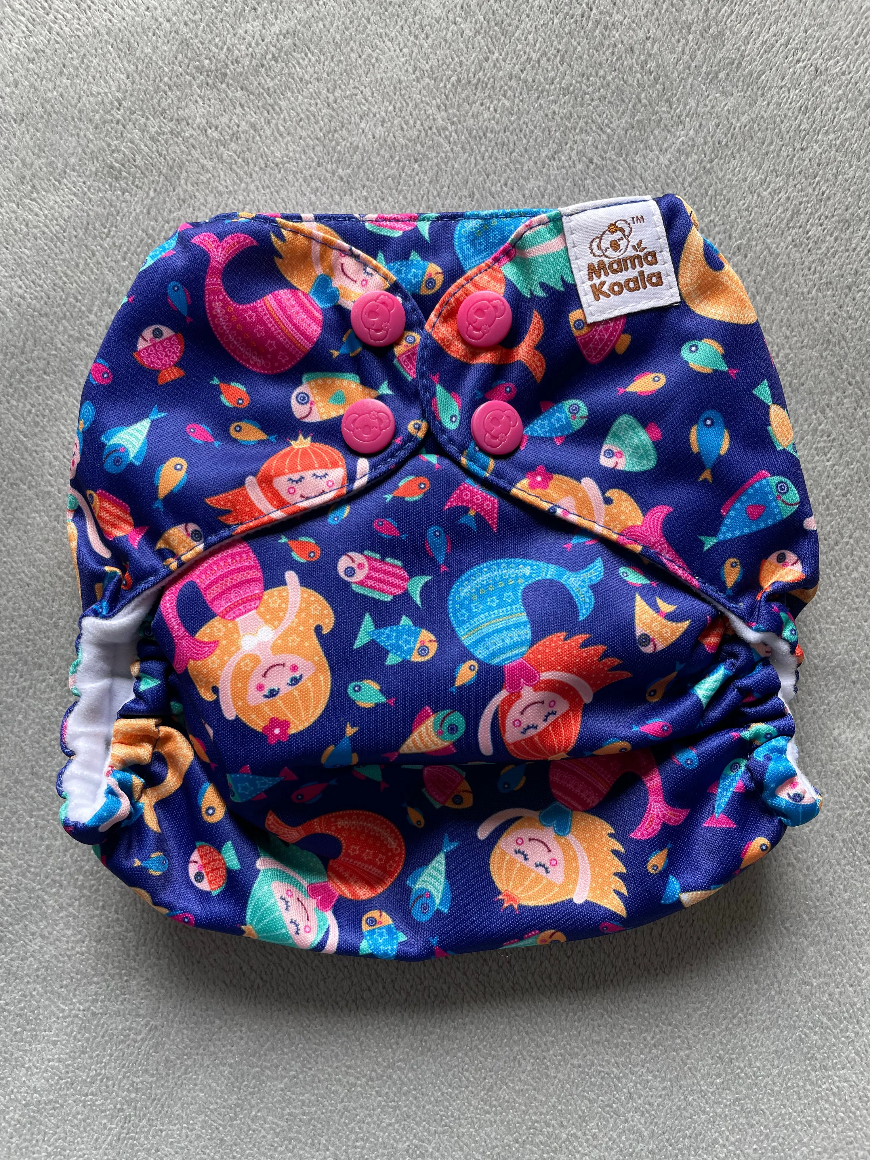 F190-Little Mermaids in the sea-Mama Koala Pocket Diaper 1.0