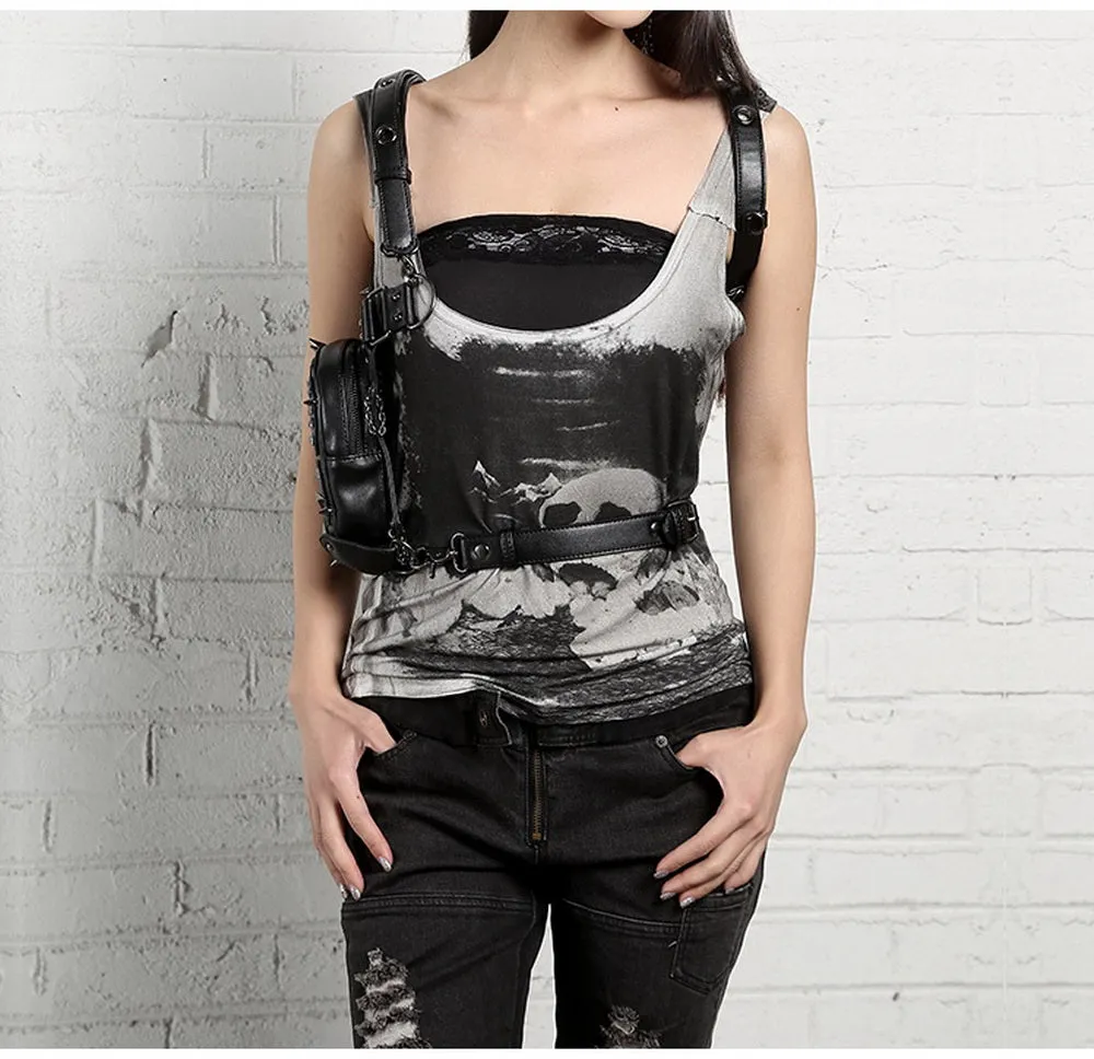 Fashionable Unisex Motorcycle Skull Multi-Use Bag