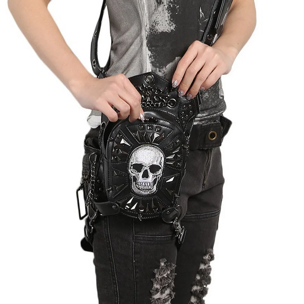 Fashionable Unisex Motorcycle Skull Multi-Use Bag