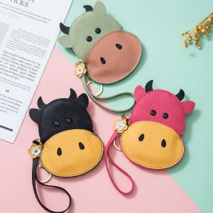 Female Style Pannier Genuine Leather Animal Coin Purses