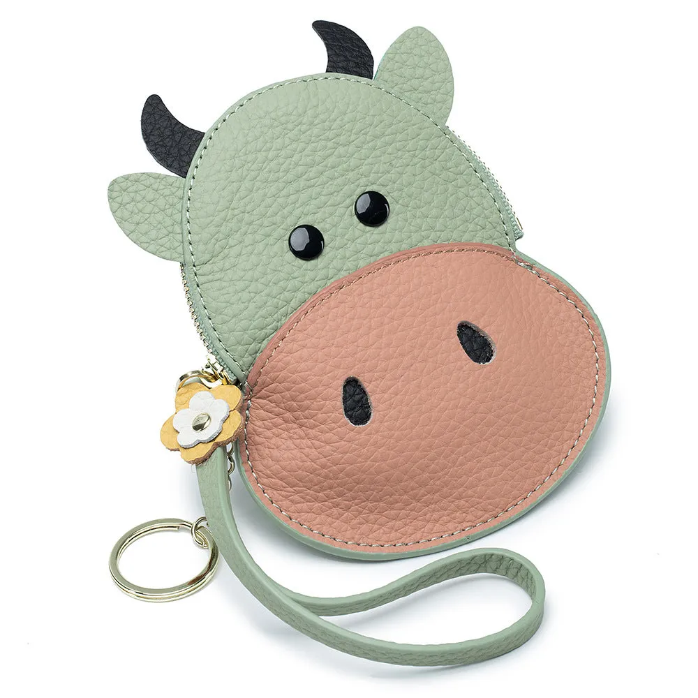 Female Style Pannier Genuine Leather Animal Coin Purses