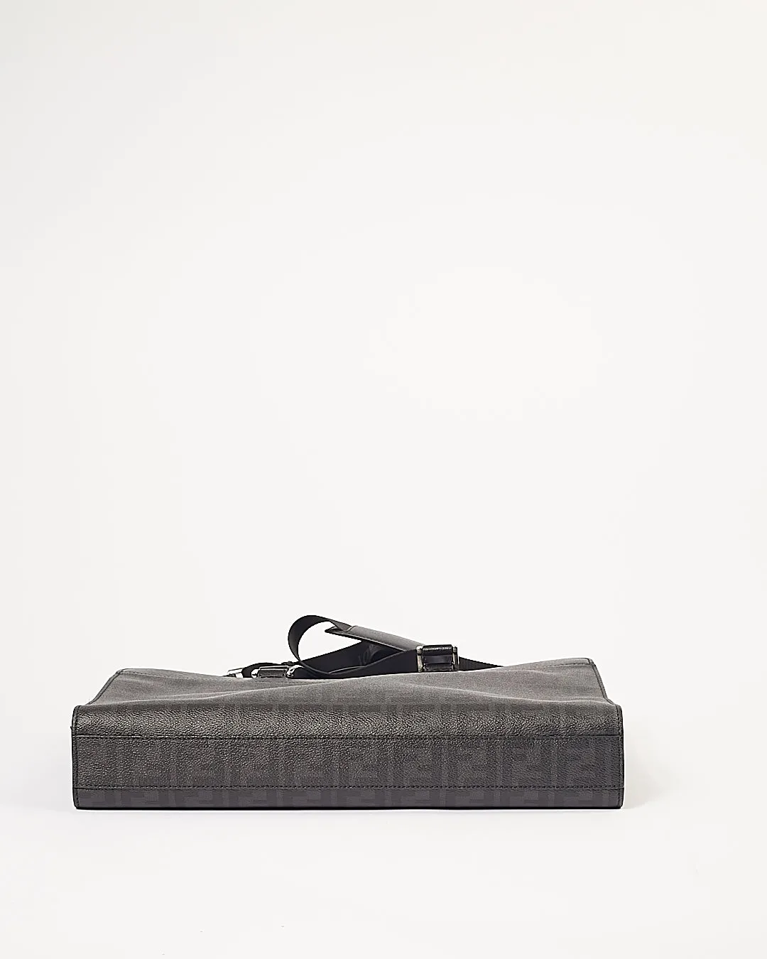 Fendi Black Zucca Print Coated Canvas Messenger Bag