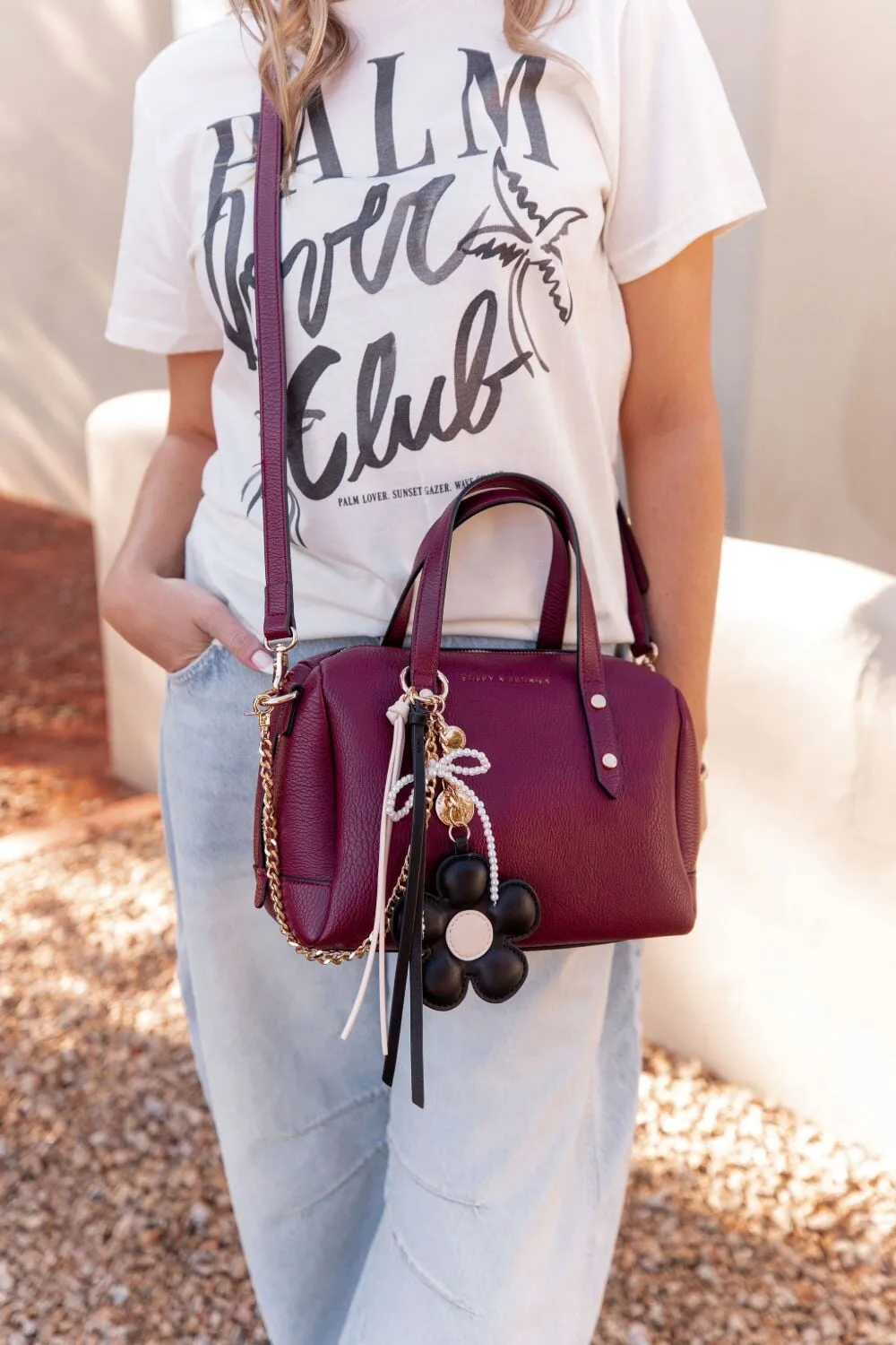 Flower Bag Charm