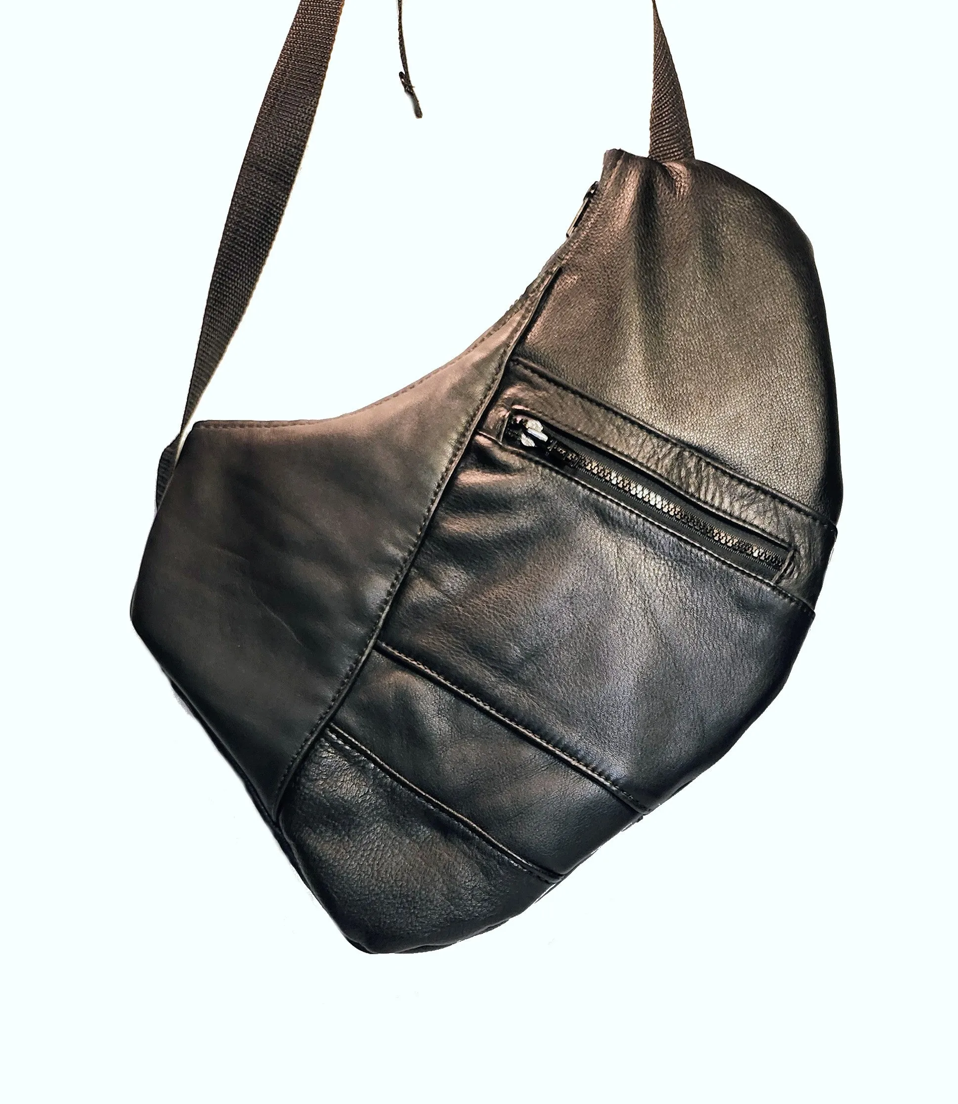 Front Bag Black Leather