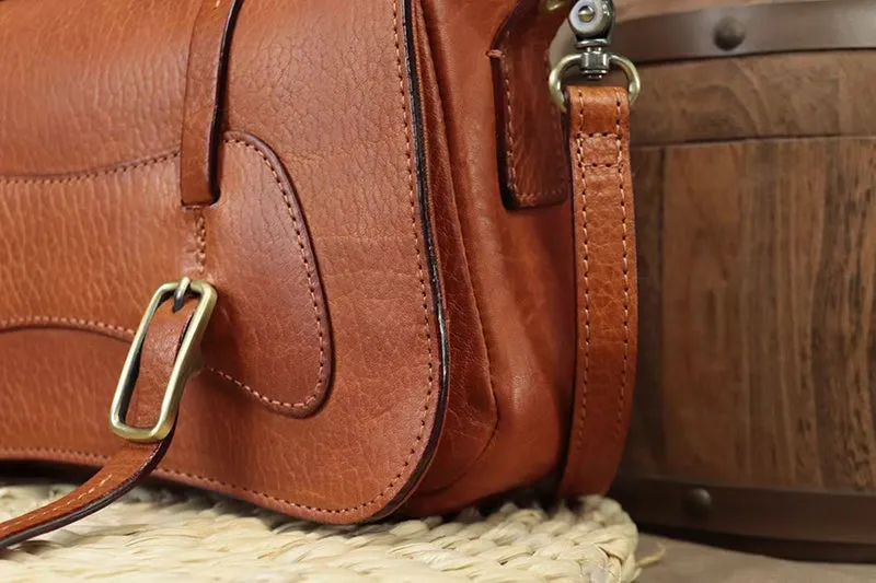 Full Grain Leather Shoulder Bag For Women Small Leather Handbag Vintage Everyday Leather Bag Women Leather Purse