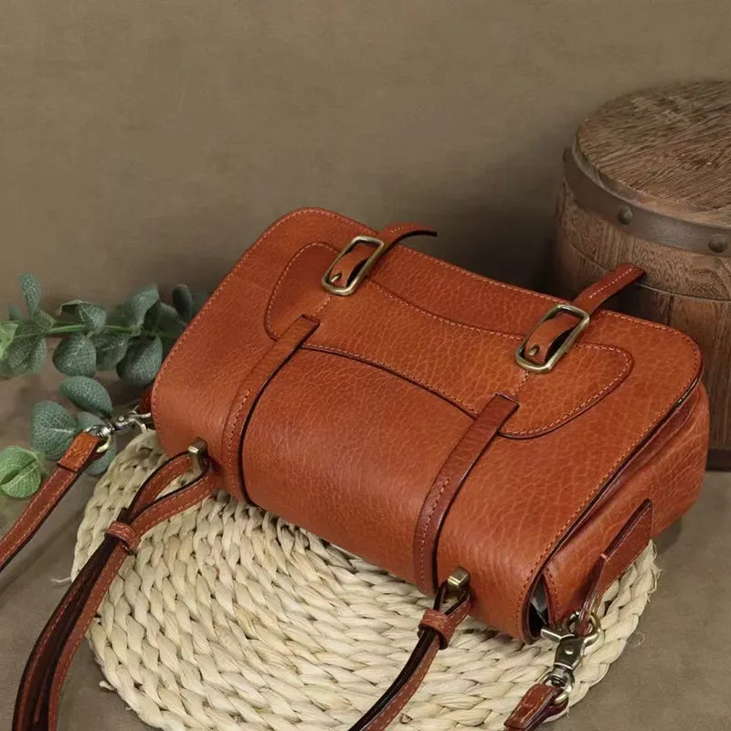 Full Grain Leather Shoulder Bag For Women Small Leather Handbag Vintage Everyday Leather Bag Women Leather Purse