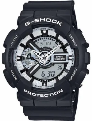 G-Shock XL Series 200M WR Shock Resistant Men's Watch GA110BW-1A
