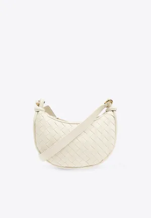 Gemellini Intrecciato Leather Shoulder Bag