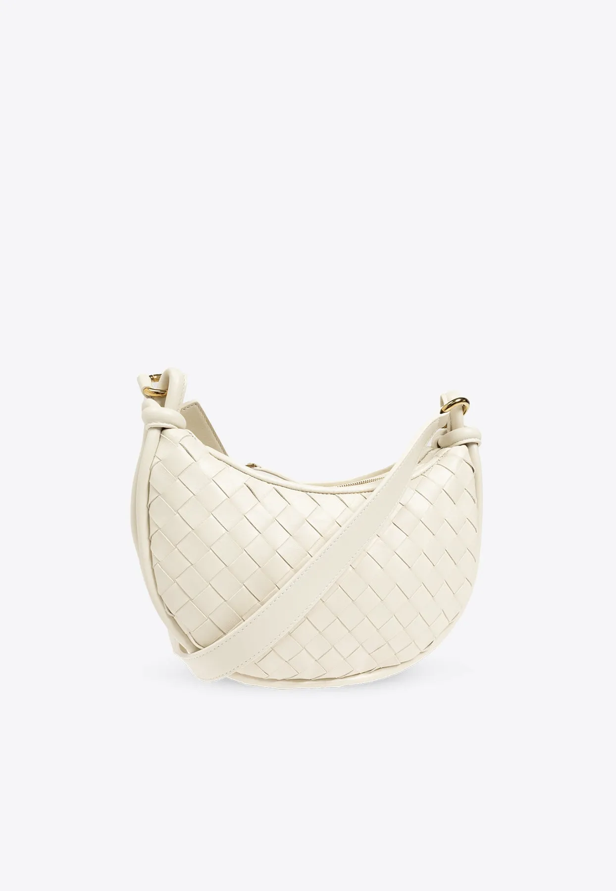 Gemellini Intrecciato Leather Shoulder Bag
