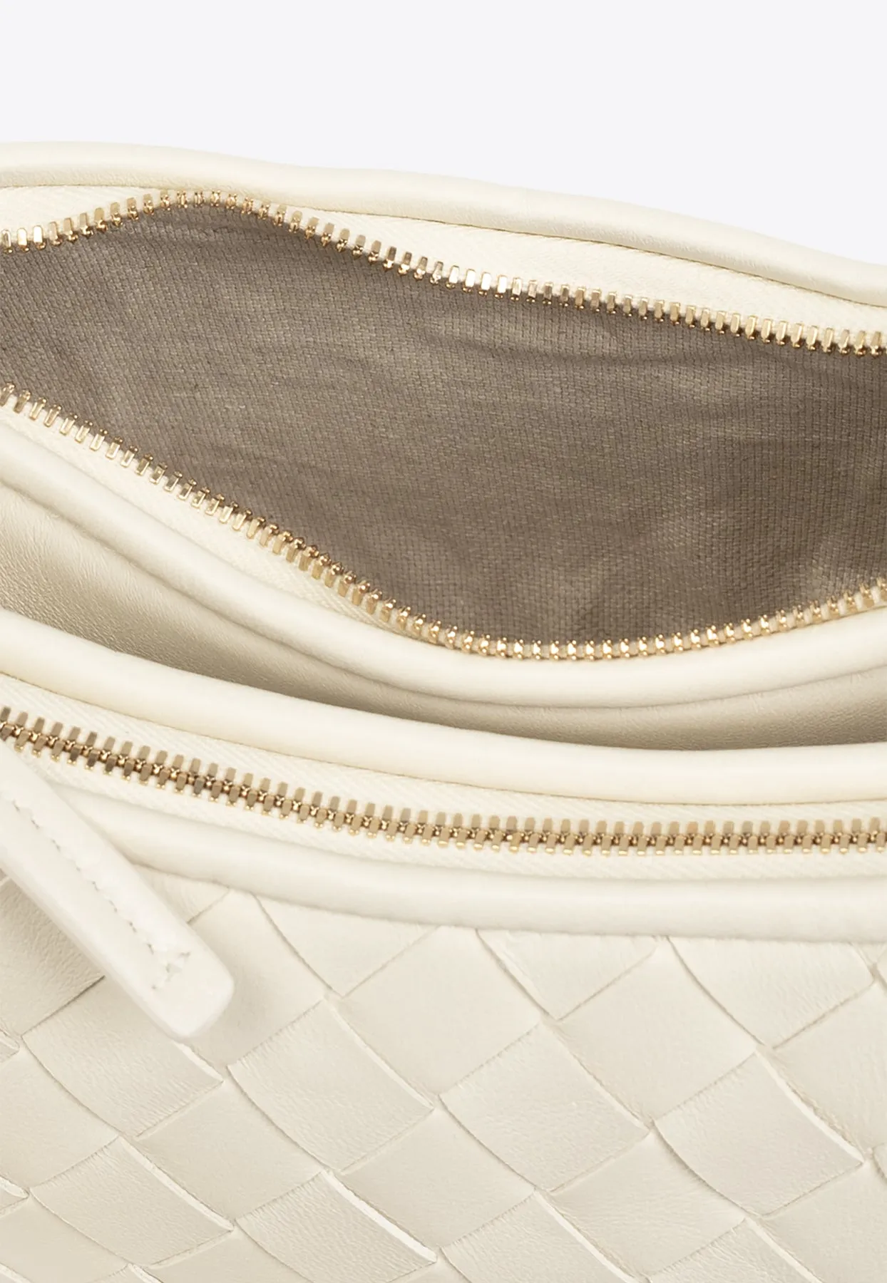 Gemellini Intrecciato Leather Shoulder Bag