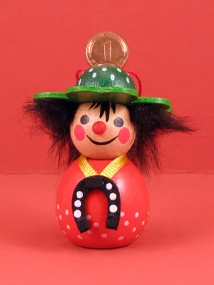 German Christmas Ornament: Good Luck Pfennig
