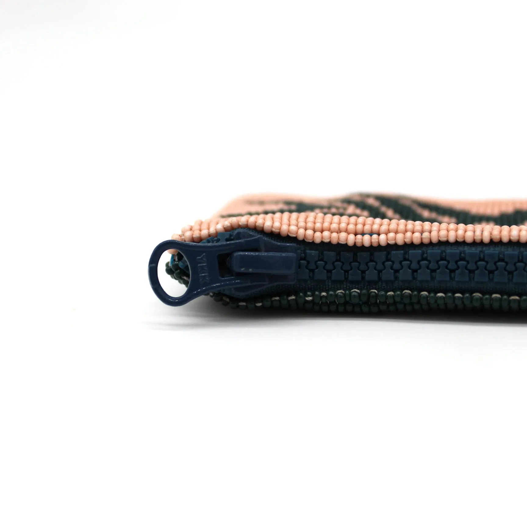 Glass Bead Coin Purse - RABBIT SALMON