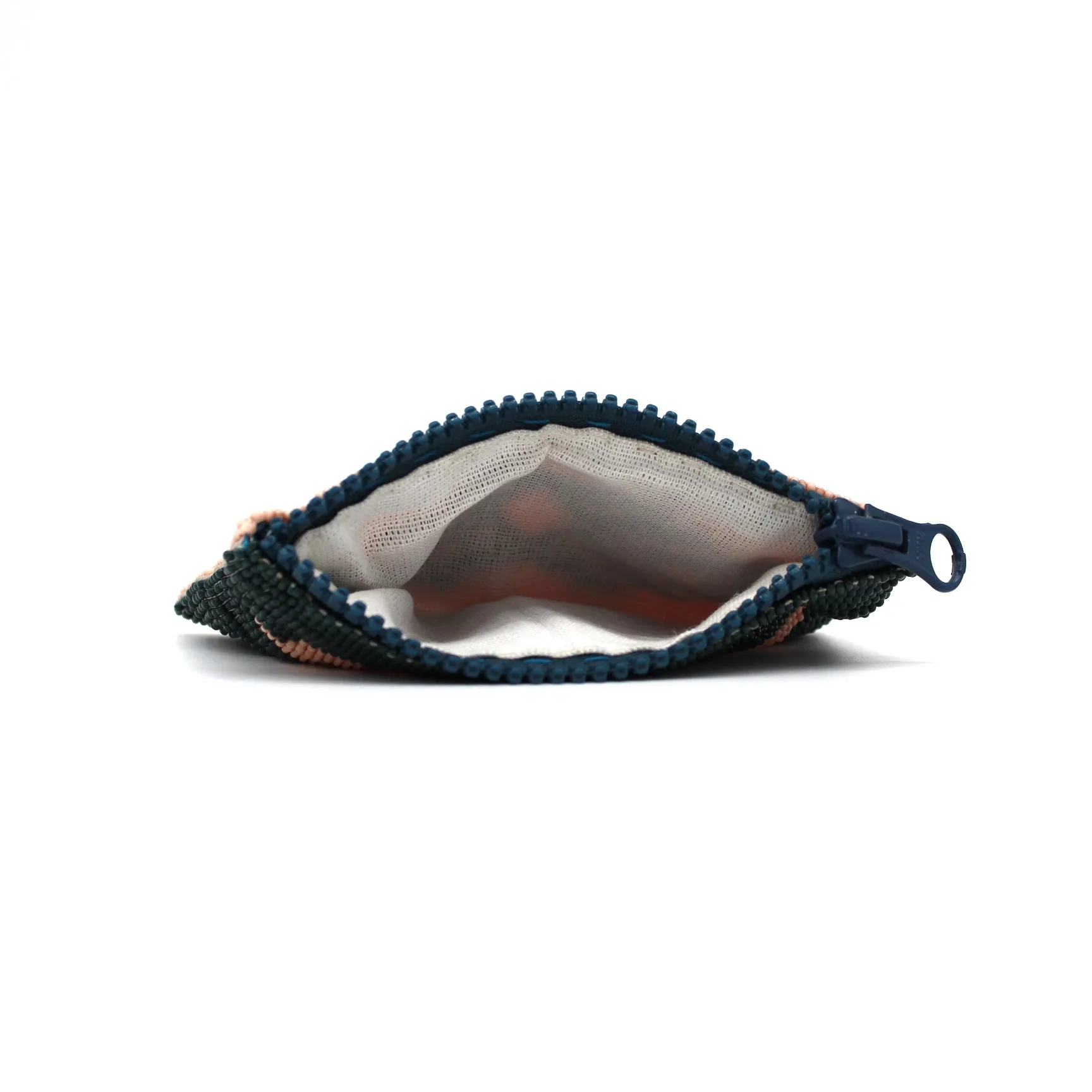 Glass Bead Coin Purse - RABBIT SALMON