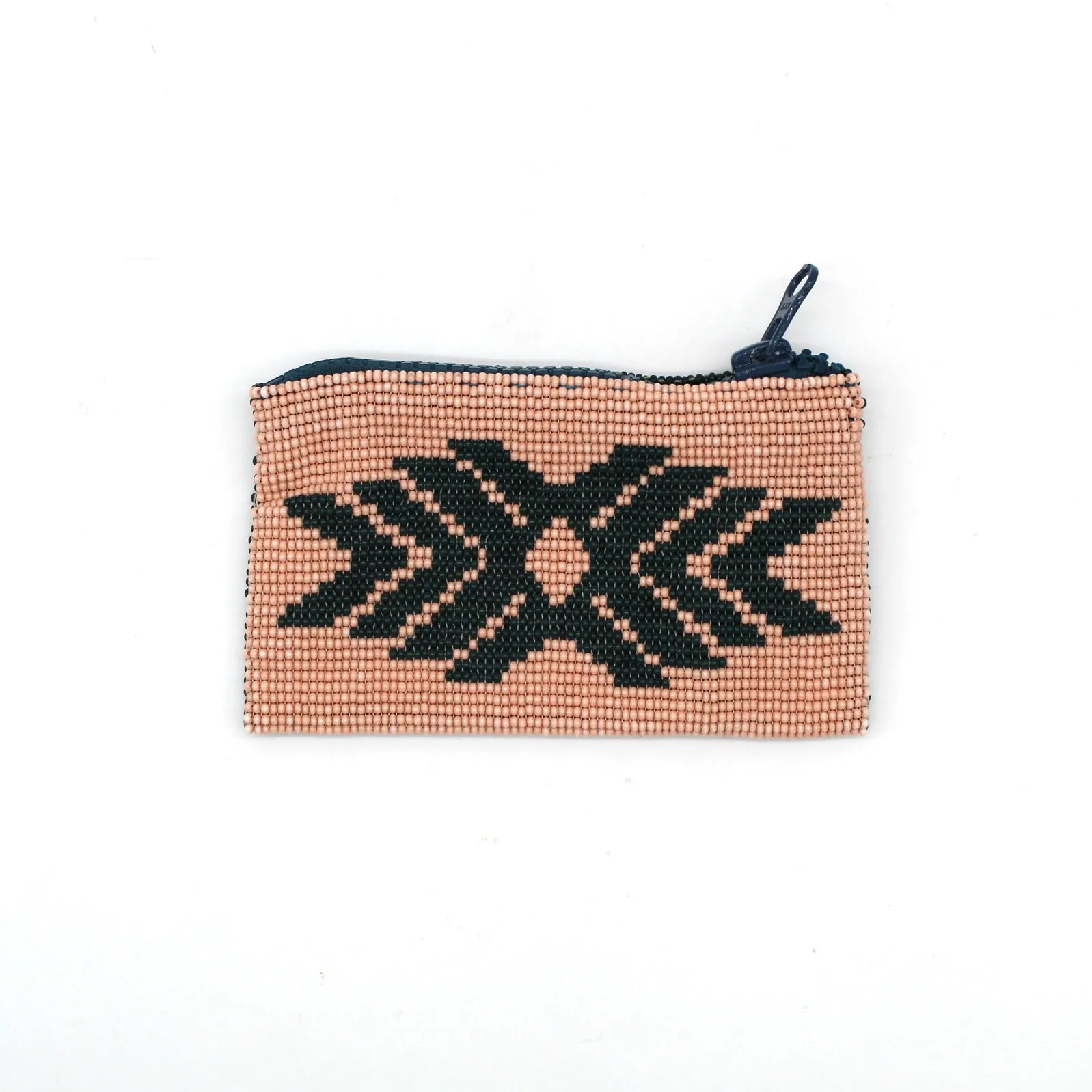 Glass Bead Coin Purse - RABBIT SALMON
