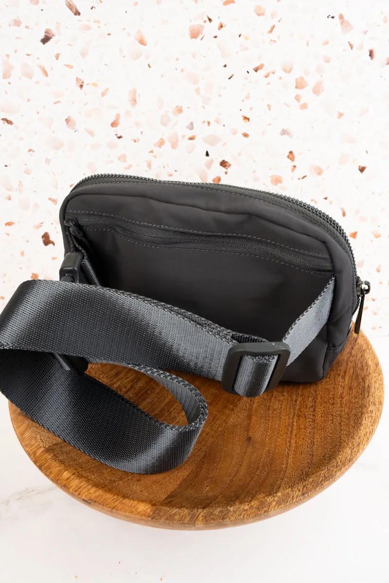 Gray Brooklyn Belt Bag