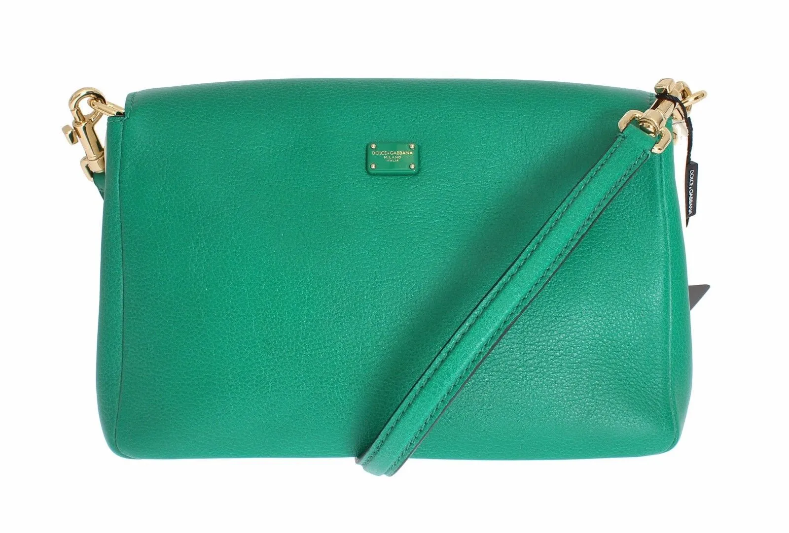 Green Leather Shoulder Messenger Satchel