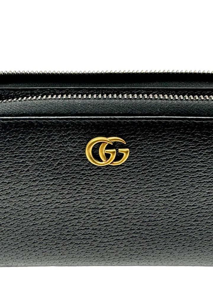 Gucci Double Marmont Leather Belt Bag