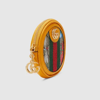 Gucci GG Flora Ophidia Coin Purse in Yellow