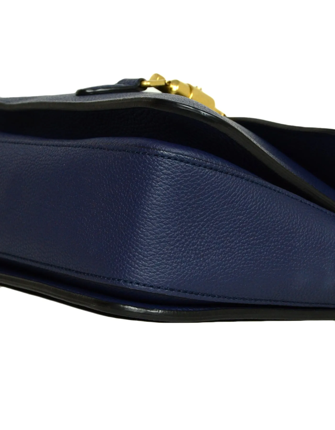 Gucci Navy Soft Calfskin Small Jackie Shoulder Crossbody Bag