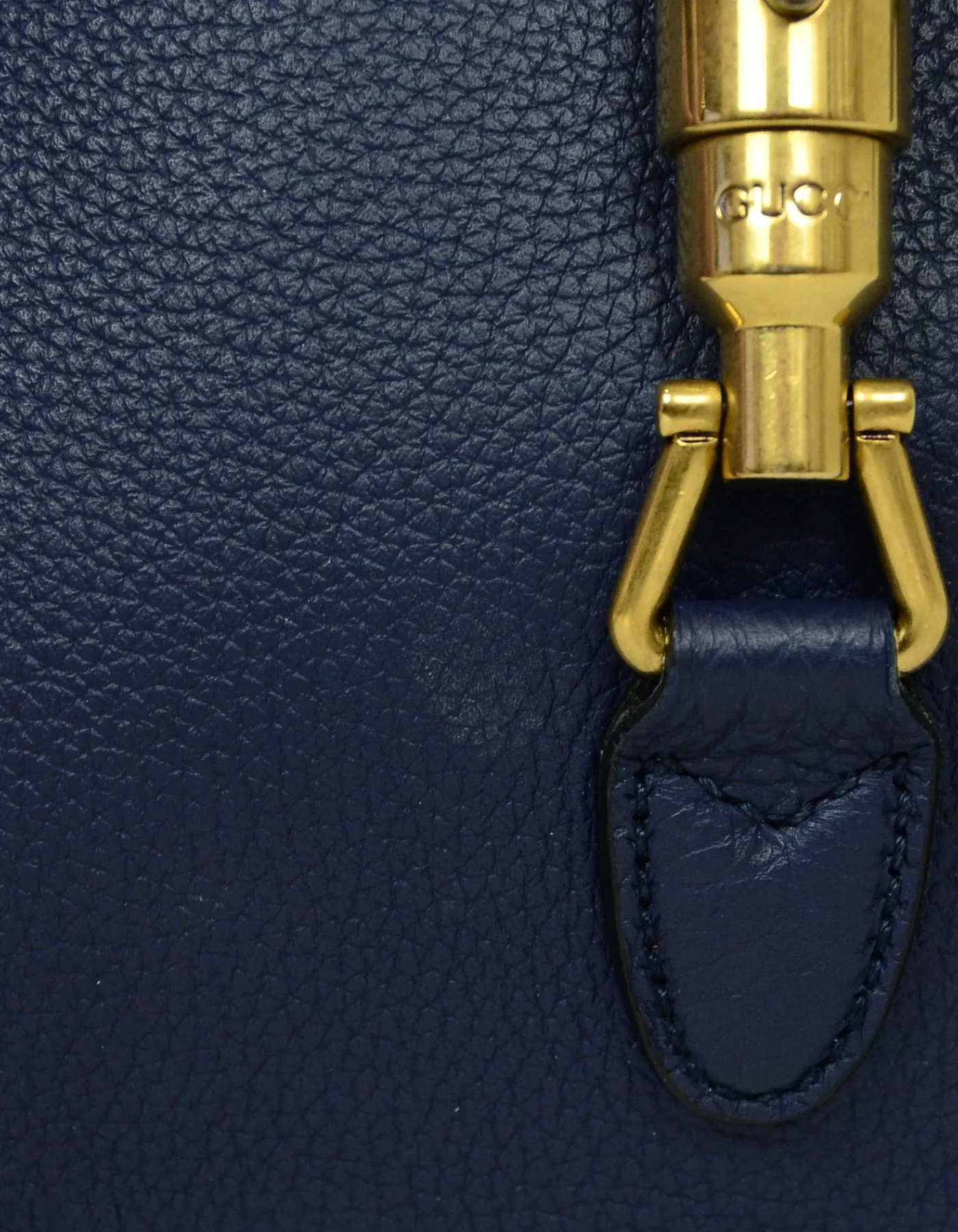 Gucci Navy Soft Calfskin Small Jackie Shoulder Crossbody Bag