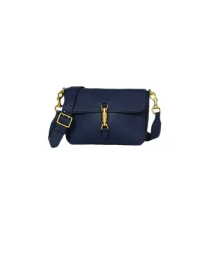 Gucci Navy Soft Calfskin Small Jackie Shoulder Crossbody Bag