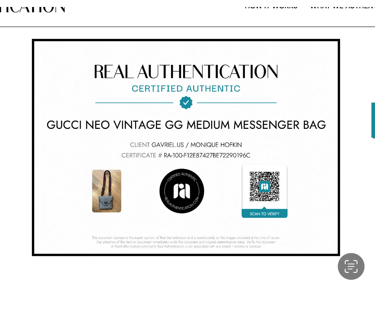 Gucci Neo Vintage GG Medium Messenger Bag
