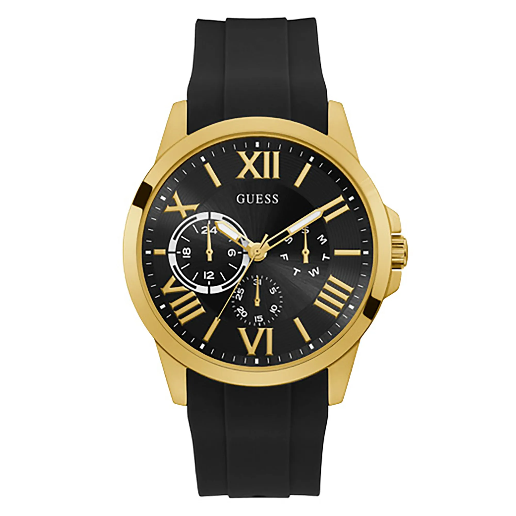 Guess Men's Watch Gold Tone Case Quartz