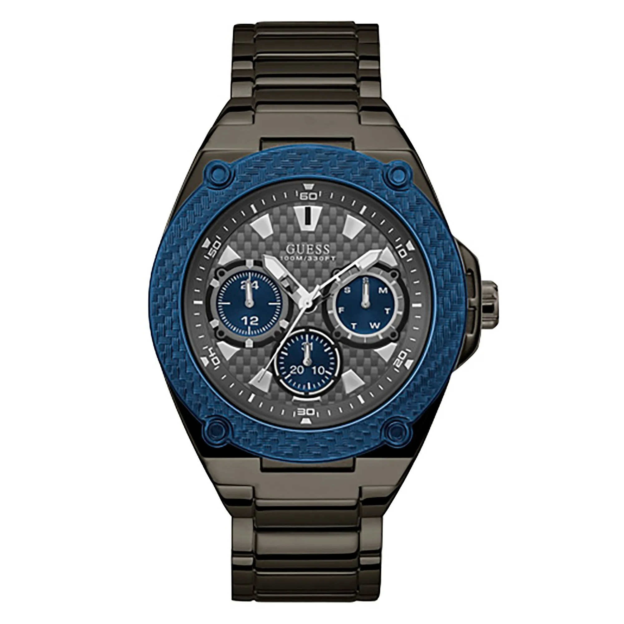 Guess Men's Watch Gunmetal Case Quartz