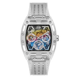 Guess Men's Watch Silver Tone Case Quartz