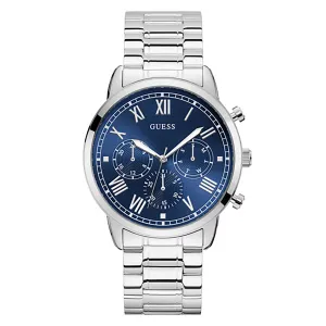 Guess Men's Watch Silver Tone Case Quartz