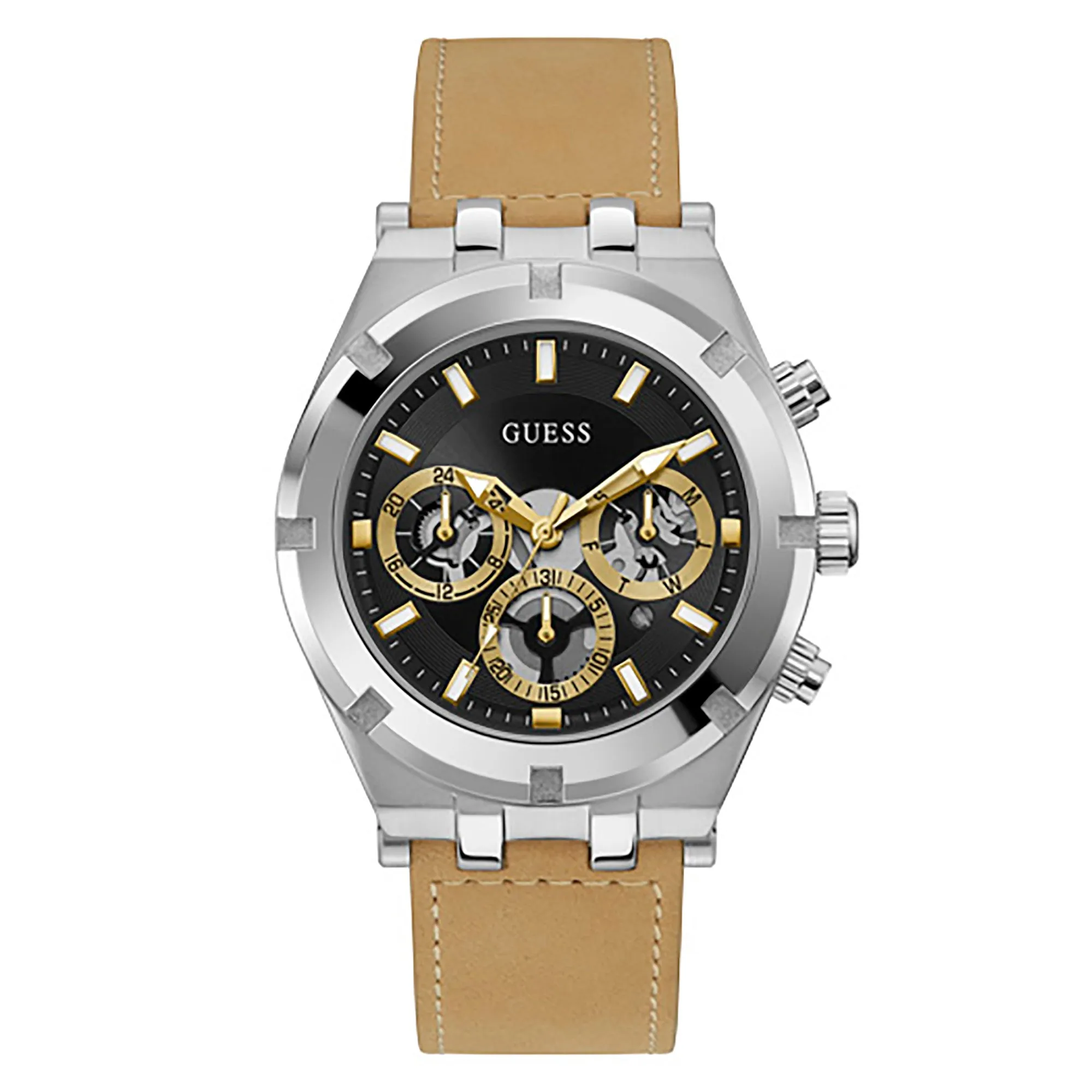 Guess Men's Watch Silver Tone Case Quartz