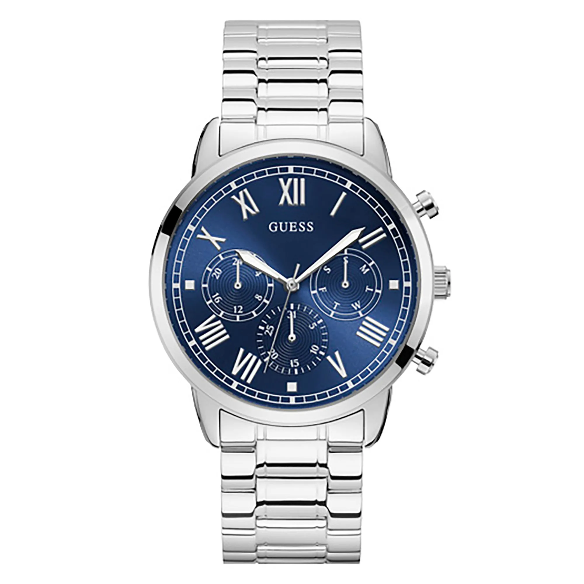 Guess Men's Watch Silver Tone Case Quartz
