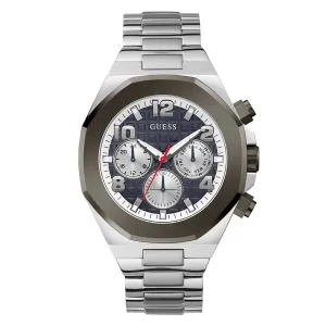 Guess Men's Watch Silver Tone Case Quartz