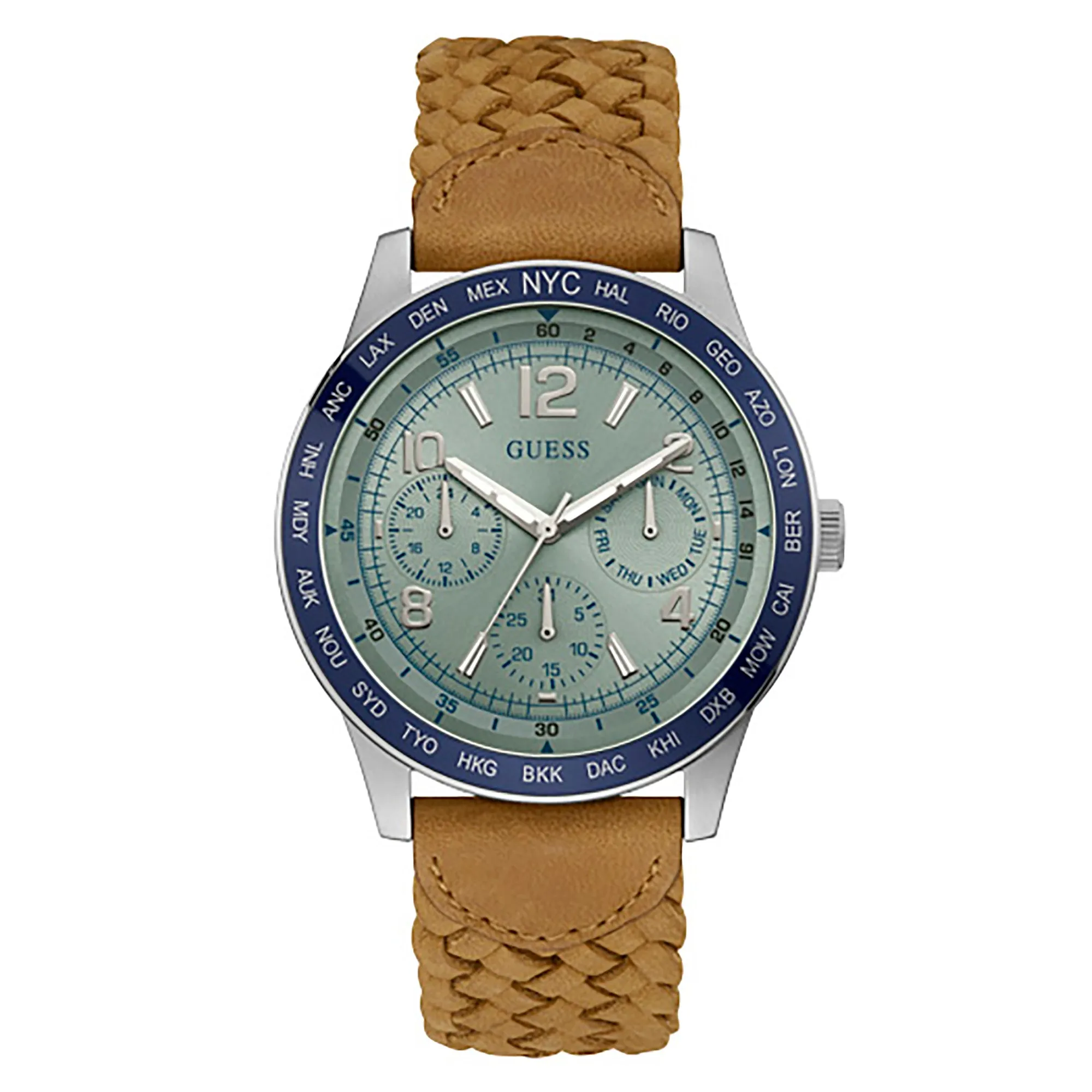 Guess Men's Watch Silver Tone Case Quartz