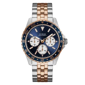 Guess Men's Watch Silver Tone/Rose Gold Tone Case Quartz